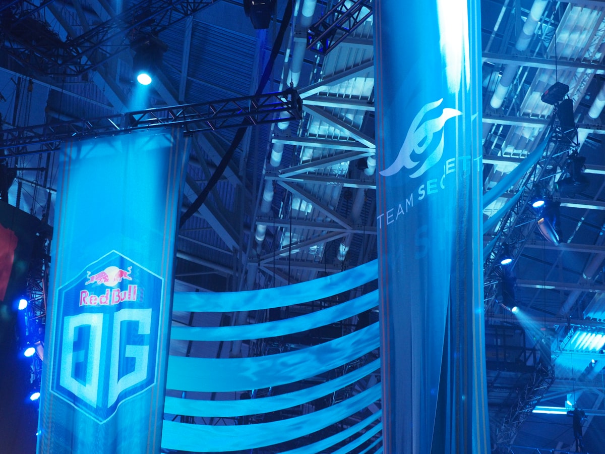 LoL Park esports stadium in Seoul with massive screens showing League of Legends championship matches
